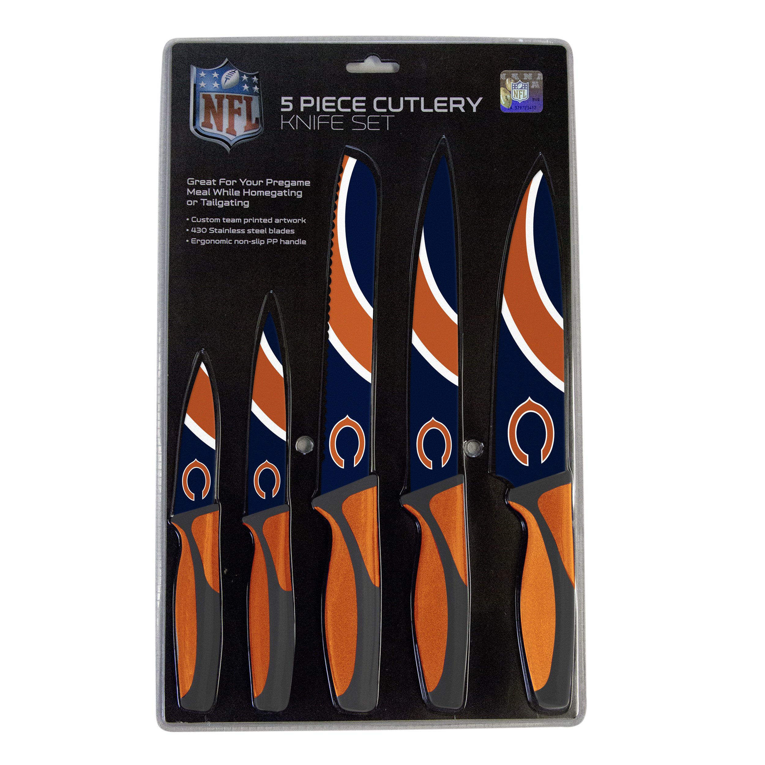 Chicago Bears Kitchen Knife Set - 5 Pack