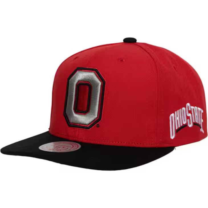 Ohio State Buckeyes Team Origins Mitchell and Ness Snapback Hat
