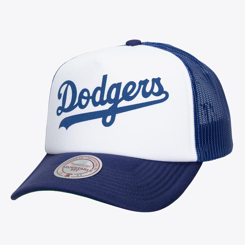 Los Angeles Dodgers Print It Mitchell and Ness Trucker Snapback Hat