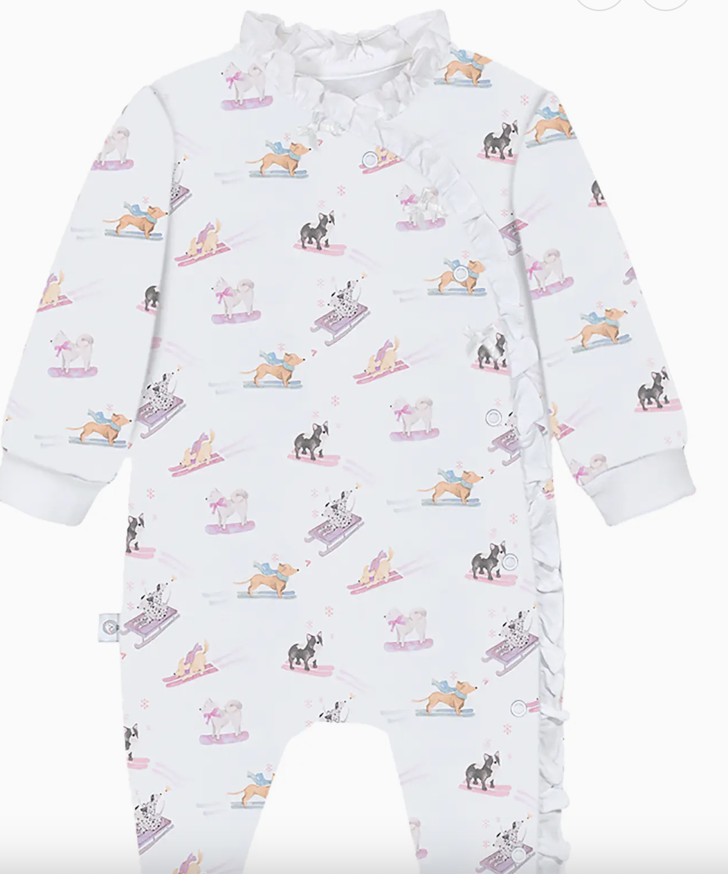 Ski Pups Pink Onesie