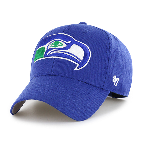 Seattle Seahawks Retro Blue '47Brand MVP Adjustable Hat