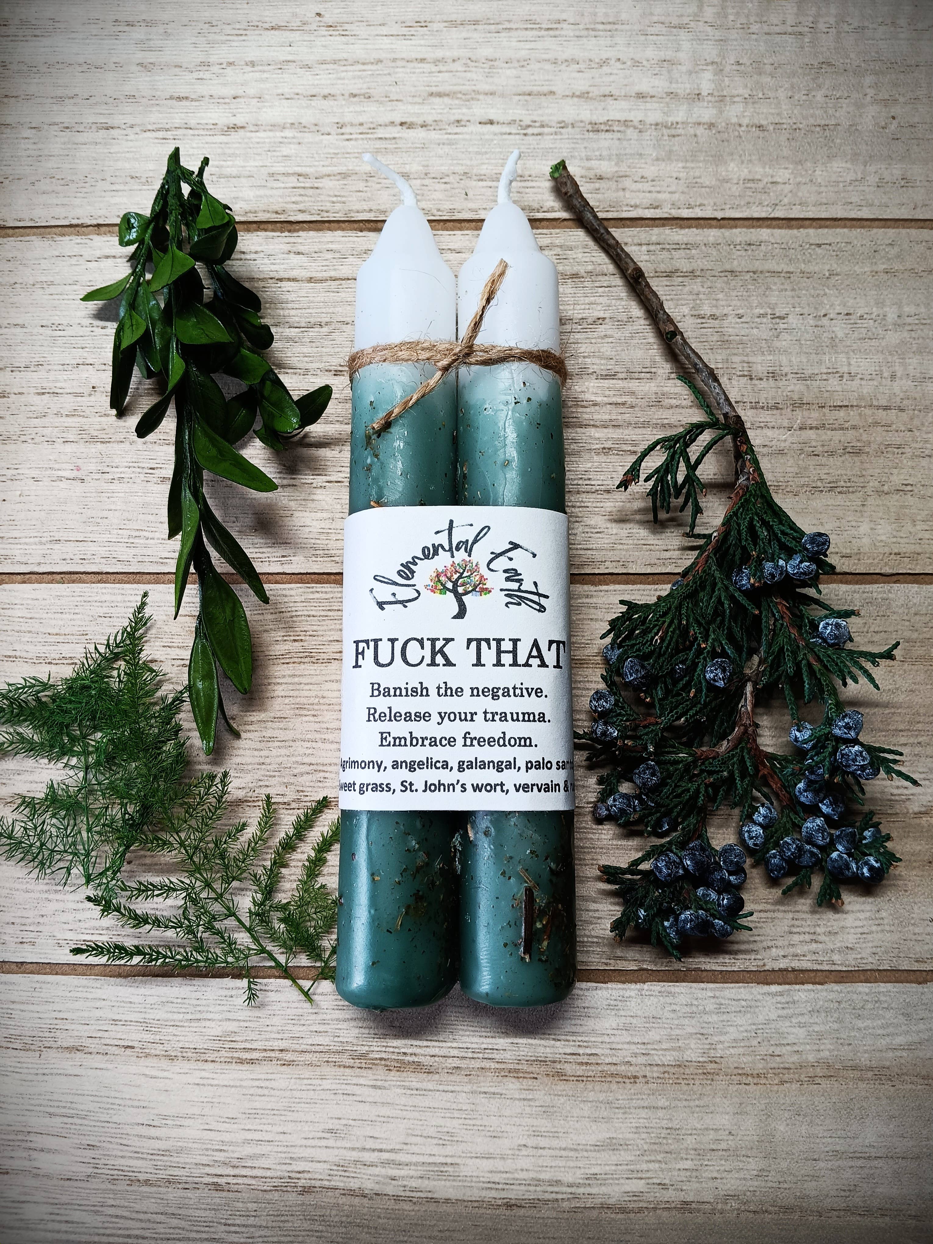 Elemental Earth - Fuck That herbal intention candles