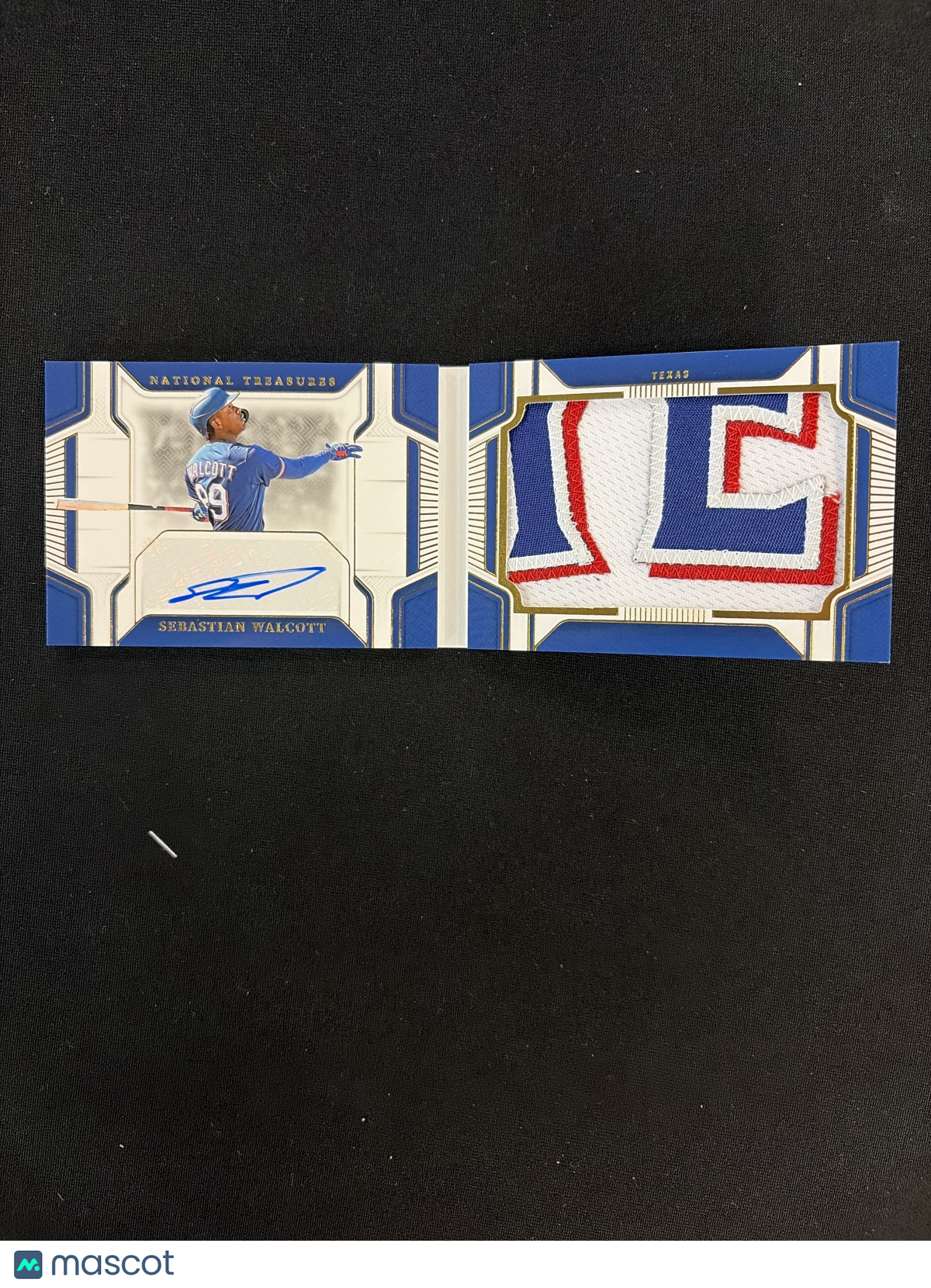 2025 Panini National Treasures Sebastian Walcott Booklet Patch Auto /35