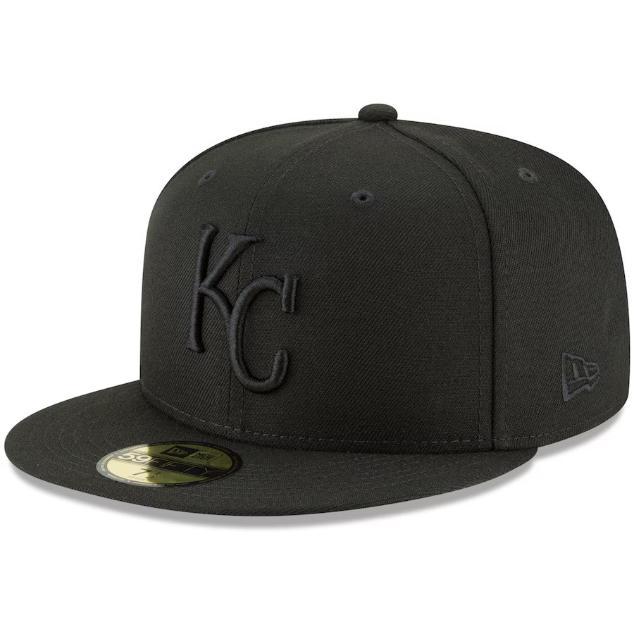 Kansas City Royals New Era 59FIFTY Blackout Hat