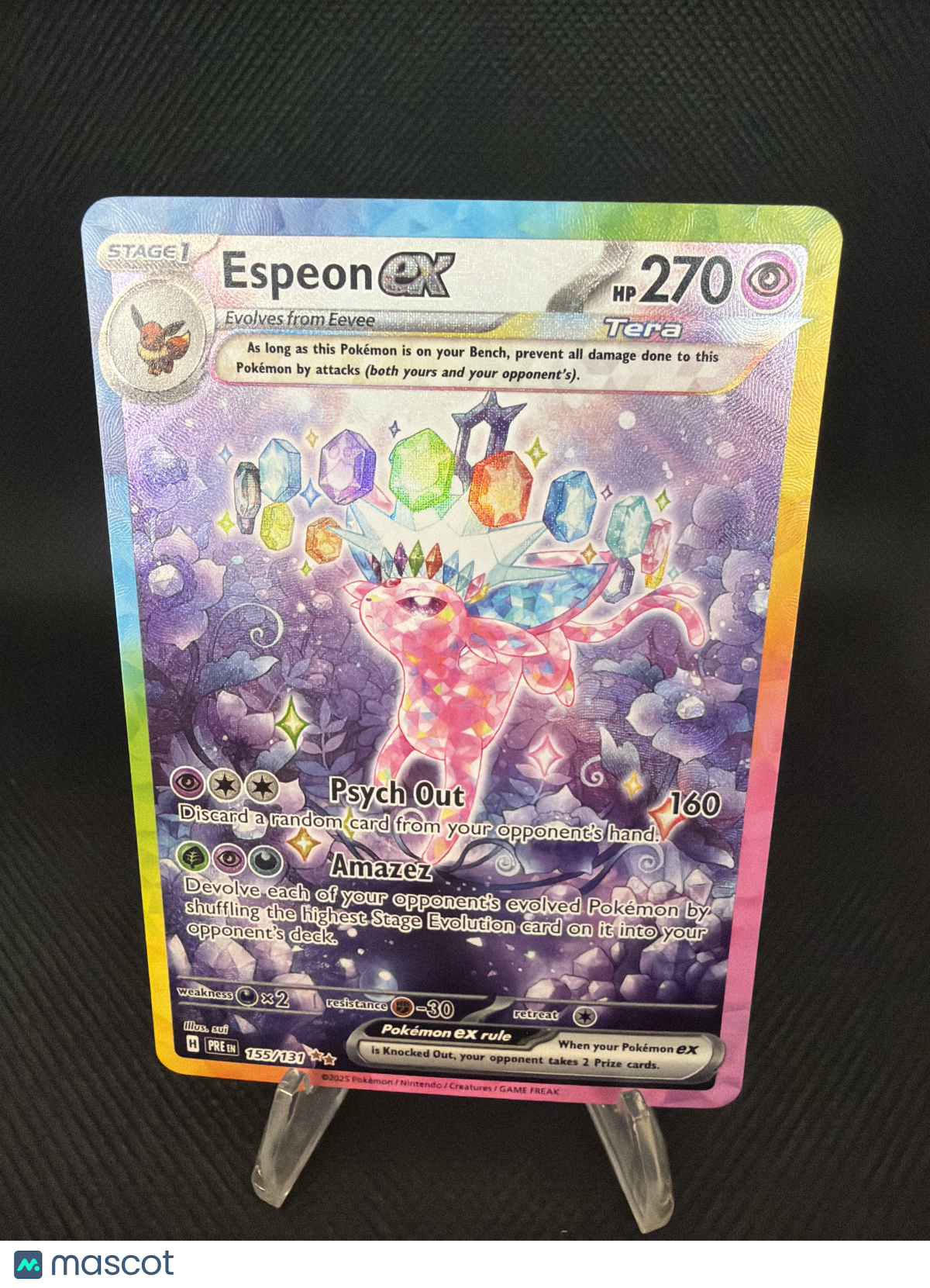 2025 Prismatic Evolutions Espeon EX SIR 155/131