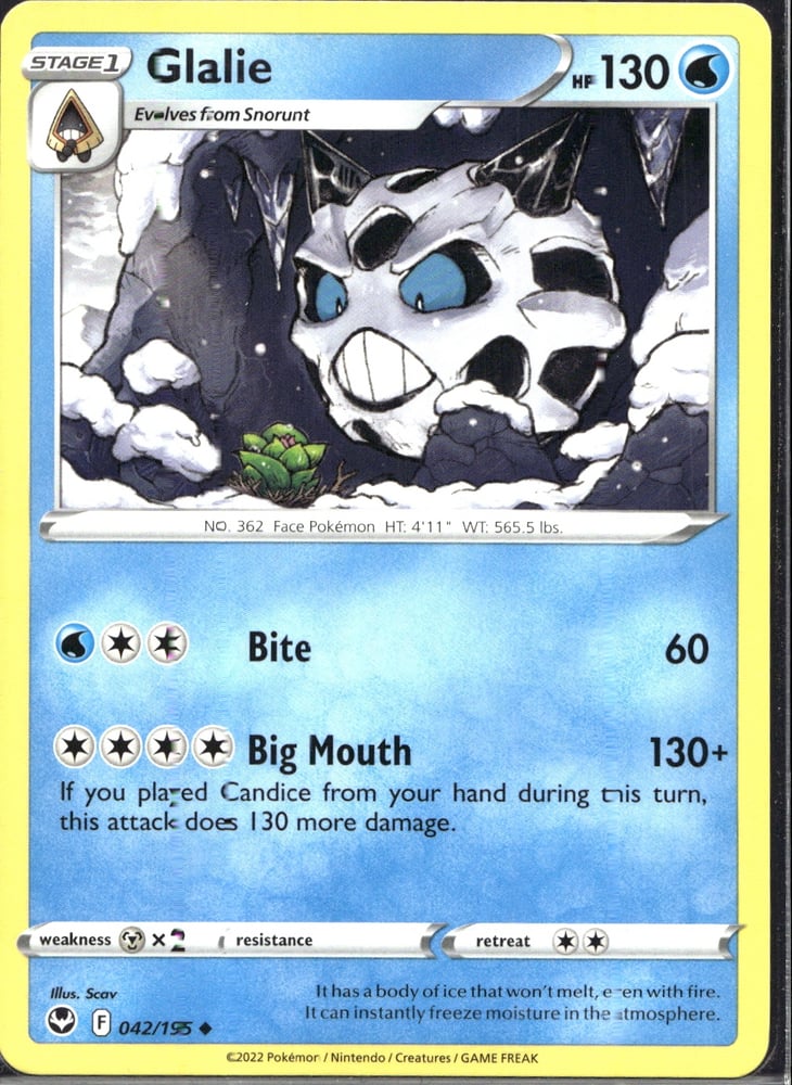 Glalie - SWSH12 42/195