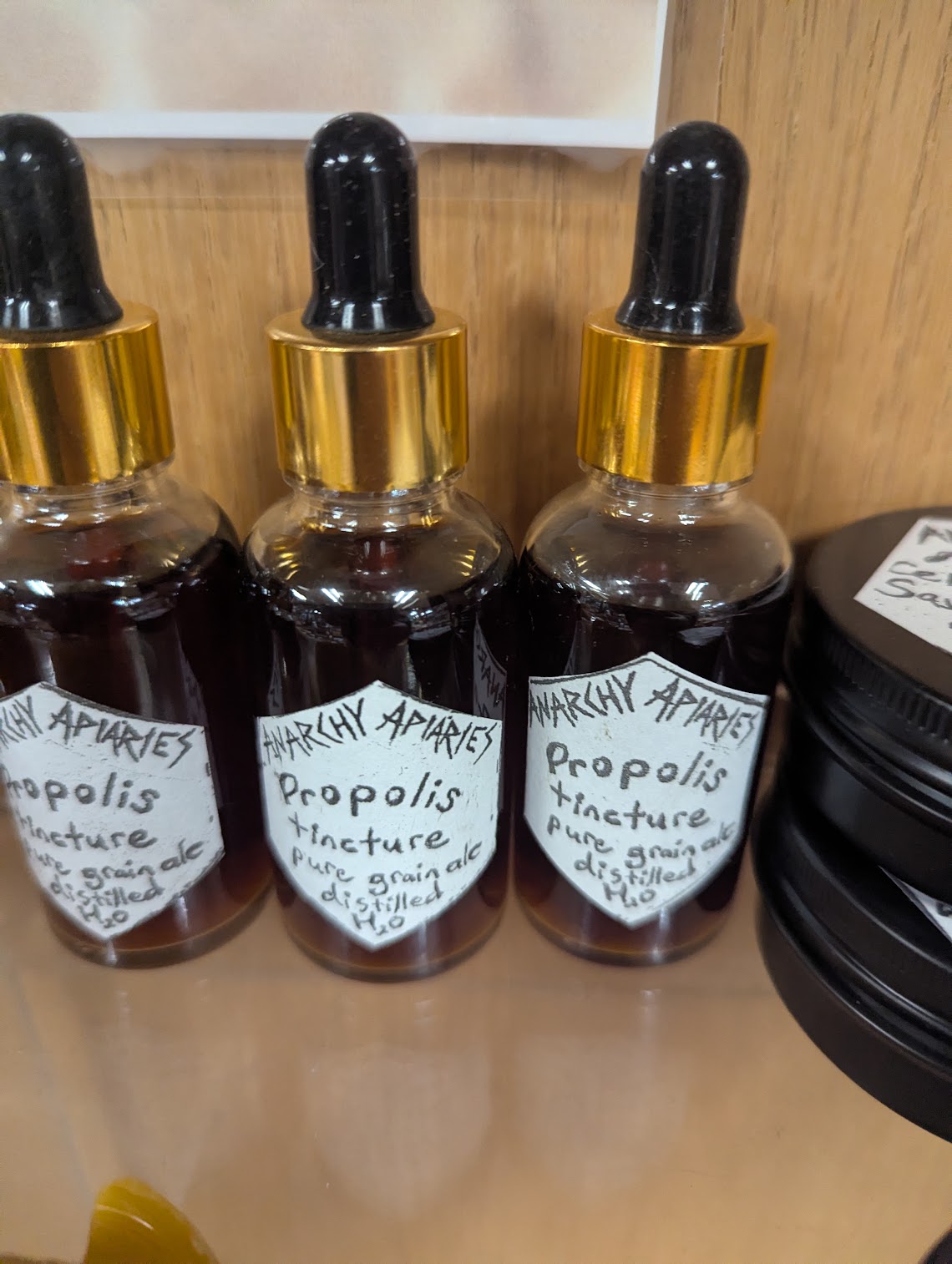 Anarchy Apiaries - Honey, Candles, Products - Propolis Tincture 1oz