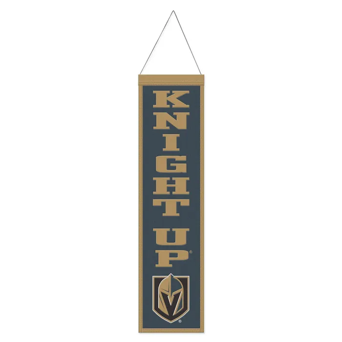 Vegas Golden Knights Wool Slogan Banner 8x32"
