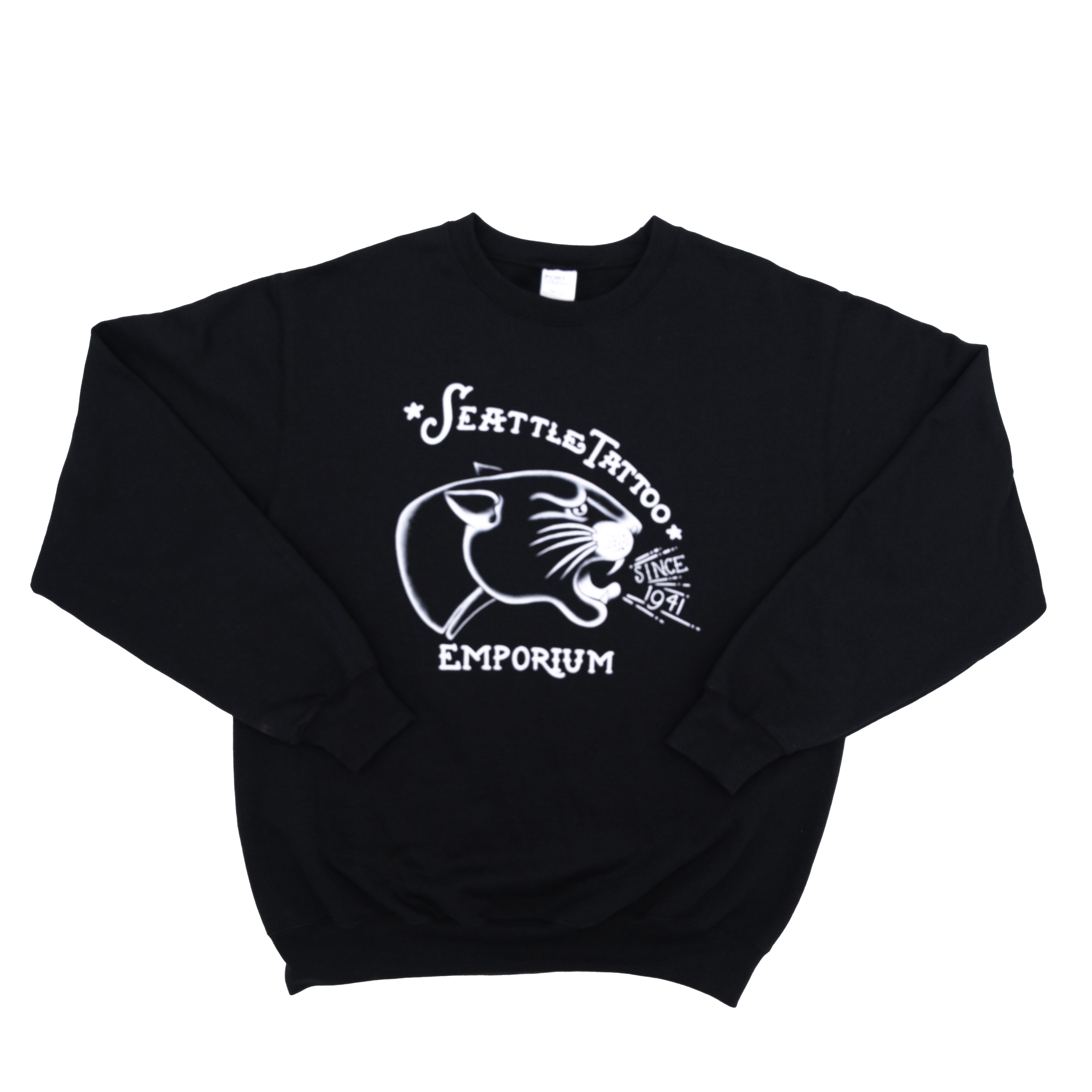 CREW NECK SWEATSHIRT (BLACK)