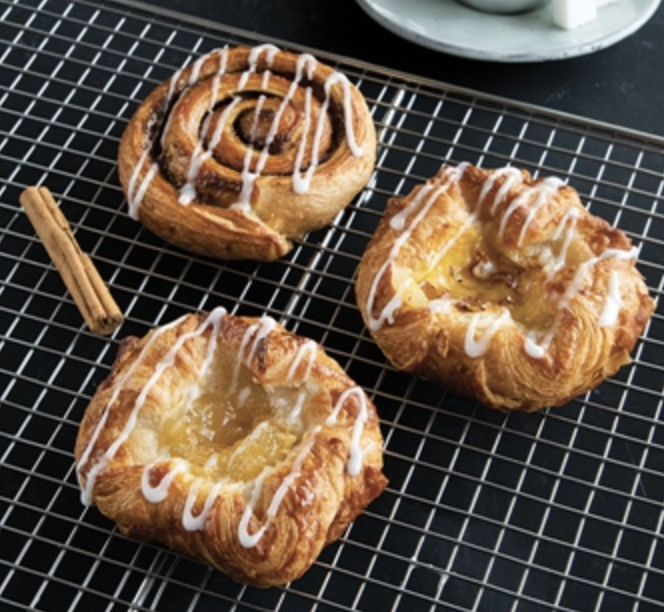 Danish (Apple, Vanilla Custard, Cinnamon Swirl)