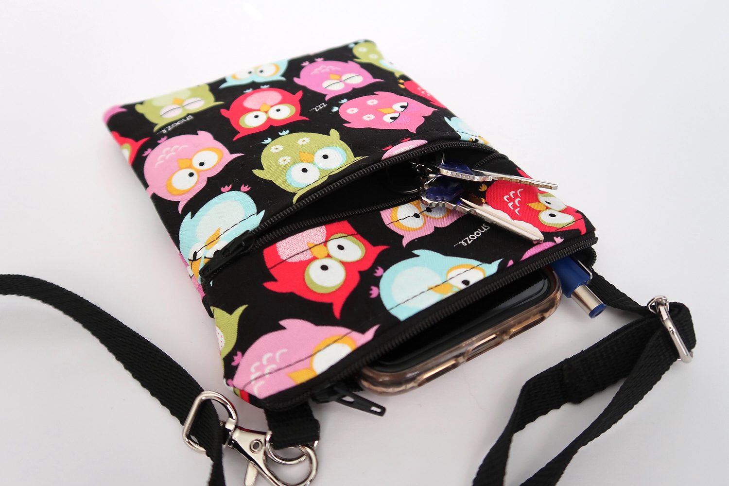 Small Crossbody Bag – Sleepy Owls, photo 7 of 12
