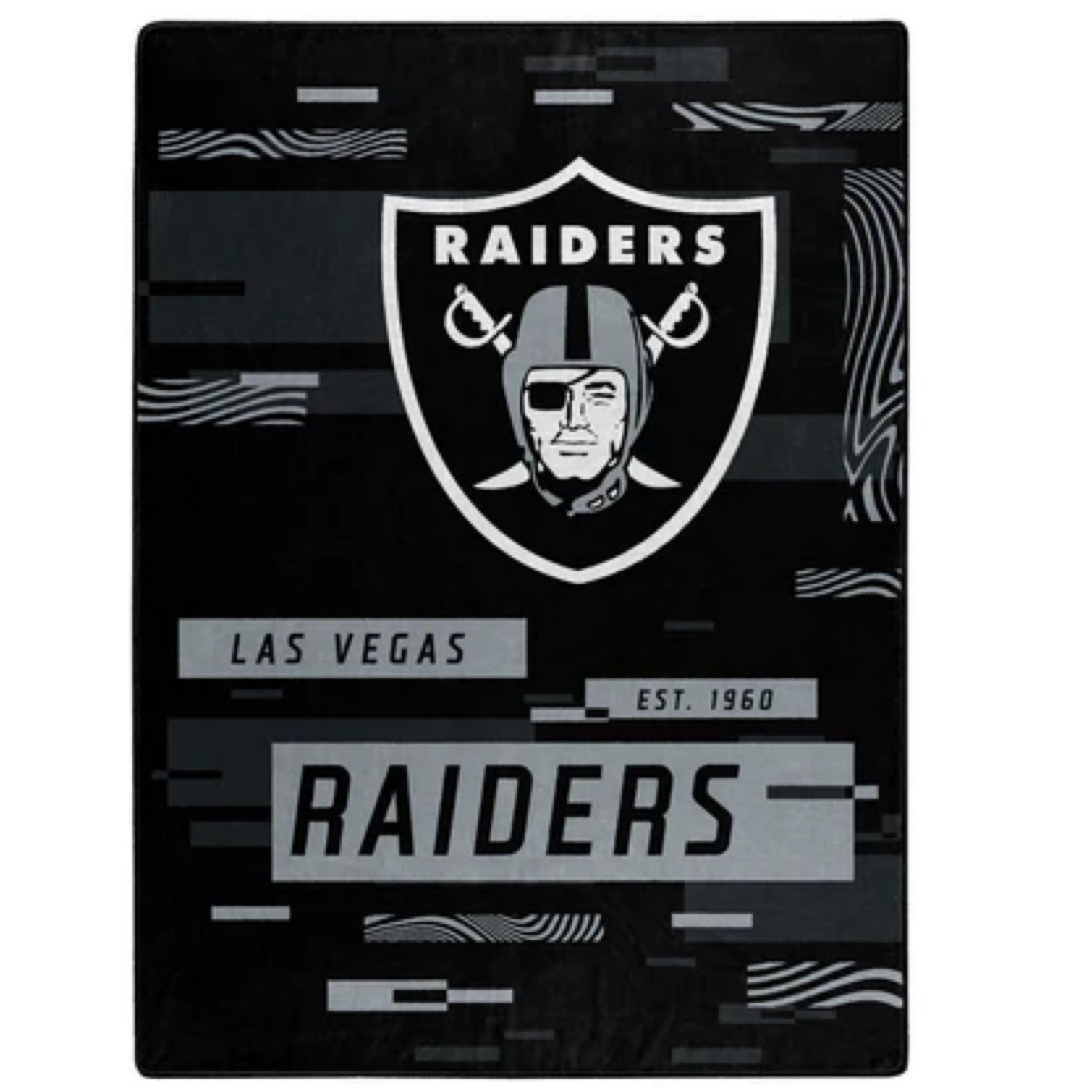 Las Vegas Raiders Digitized Oversized Royal Plush Blanket 60x80"