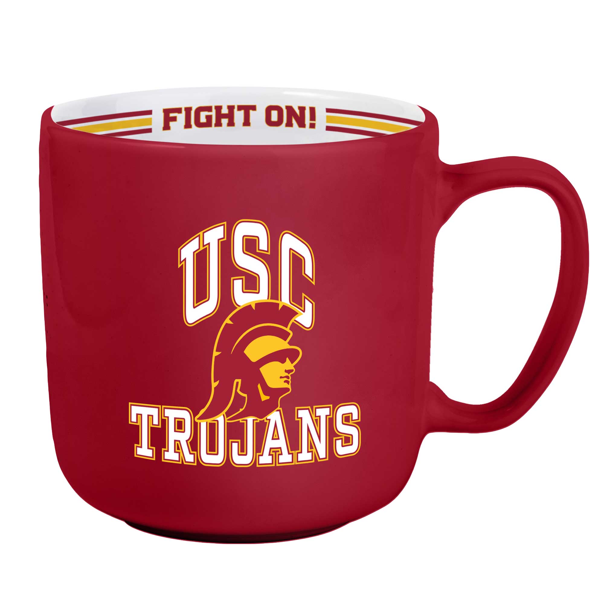 USC Trojans Team Stripe Design Coffee Mug 15oz
