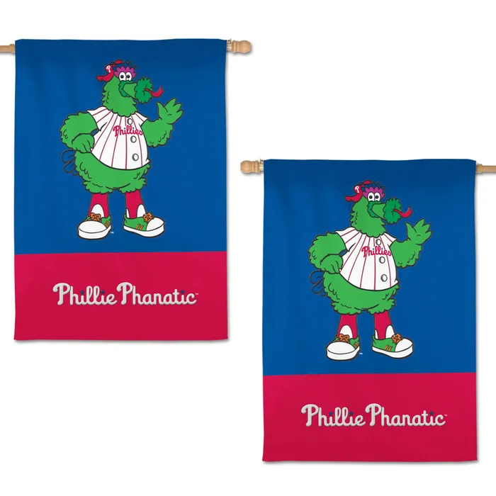 Philadelphia Phillies Phanatic 2-Sided Applique Vertical House Flag 28x40"