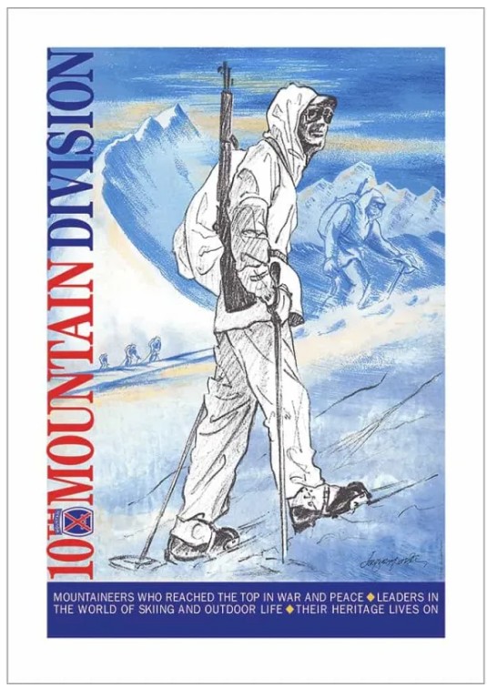 10th Mountain Soldier in Italy Poster 18"x24"