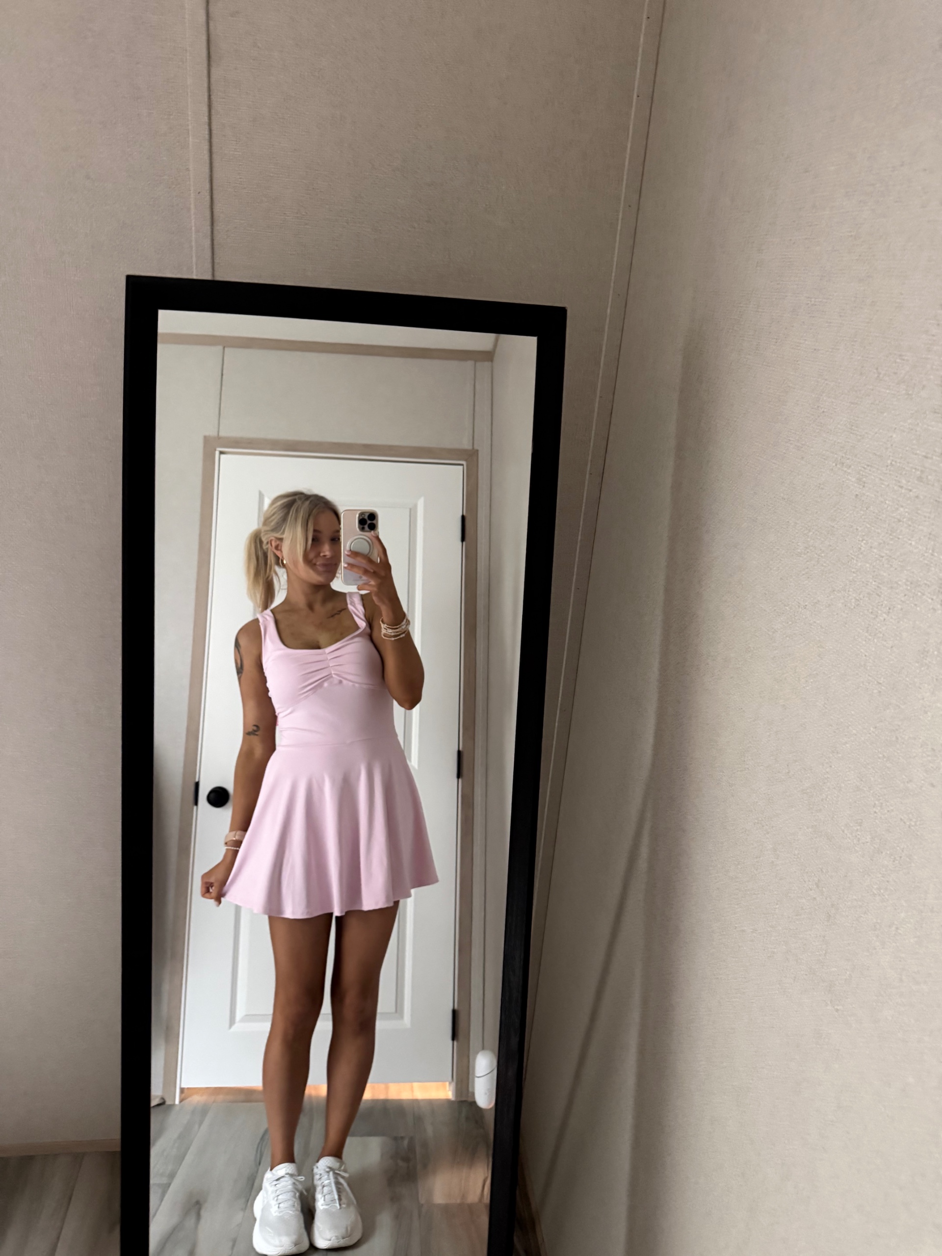 Pink Tie Athletic Dress