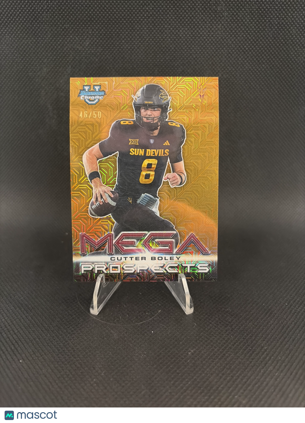2026 Bowman Chrome Cutter Boley Mega Prospects Gold Mojo Refractor /50