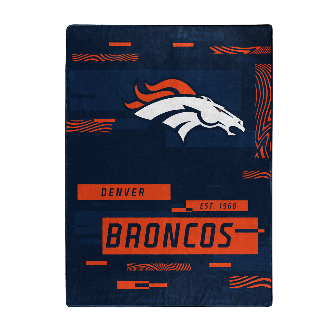 Denver Broncos Digital Design Raschel Blanket 60x80"