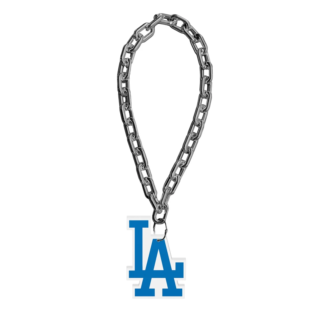 Los Angeles Dodgers Silver Pet Fan Chain