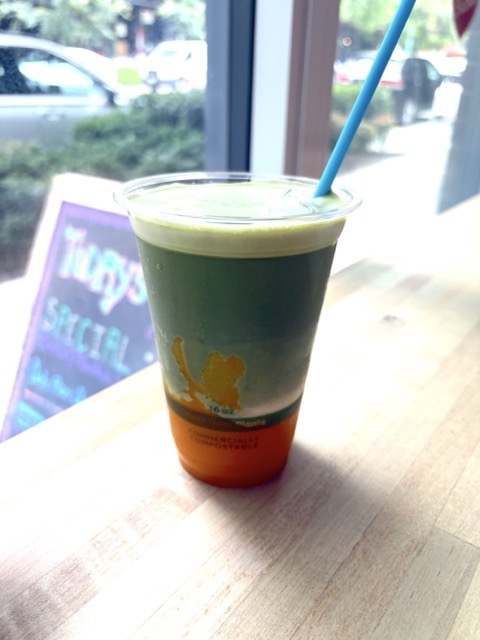 Mango Matcha Iced Latte