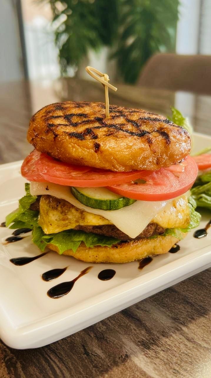 Baba’s Potato Pancake Chicken Burger