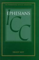 Cover of Ephesians (International Critical Commentary)