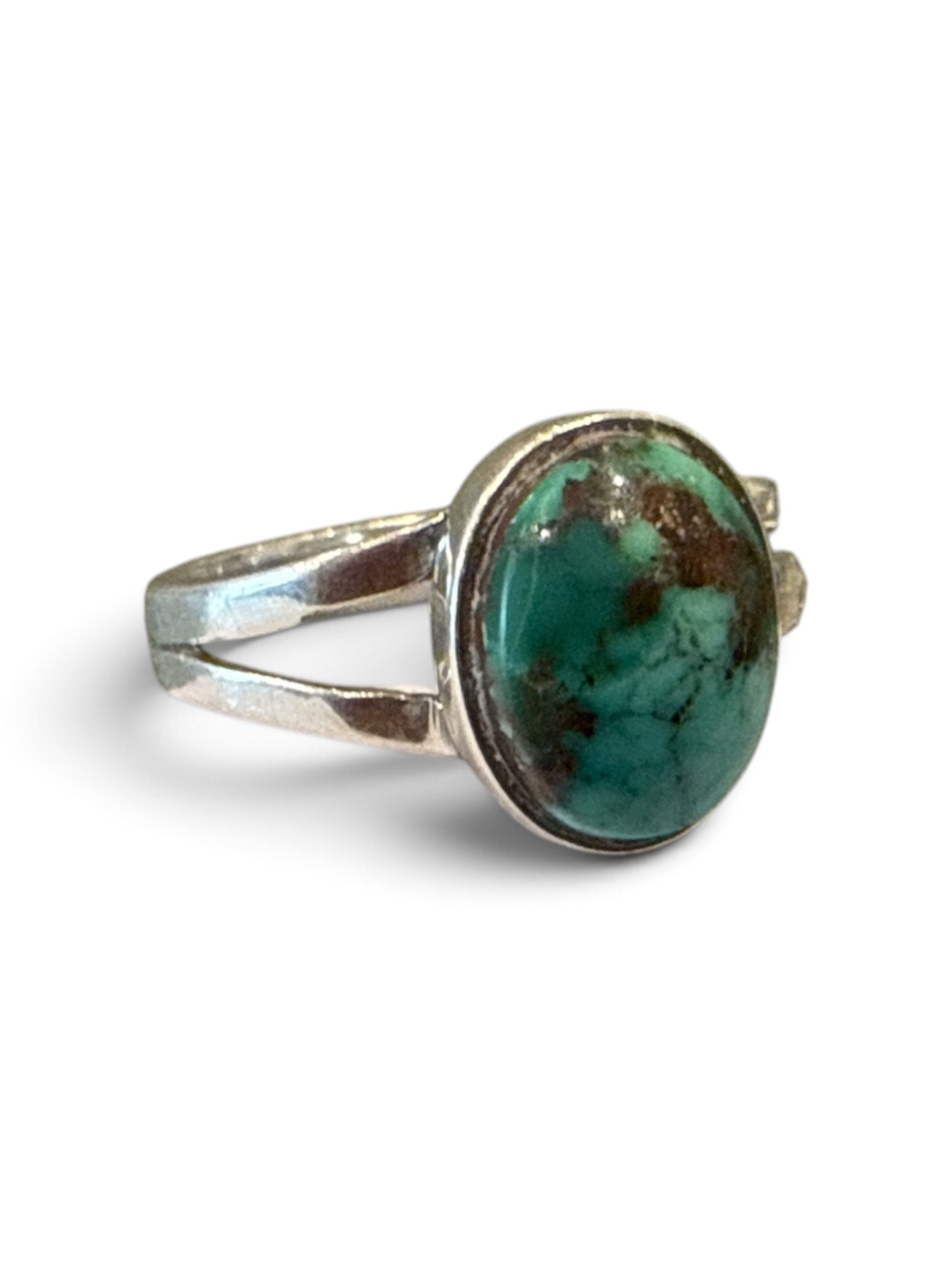 Brim and Boot - Large Sterling Silver Turquoise Ring