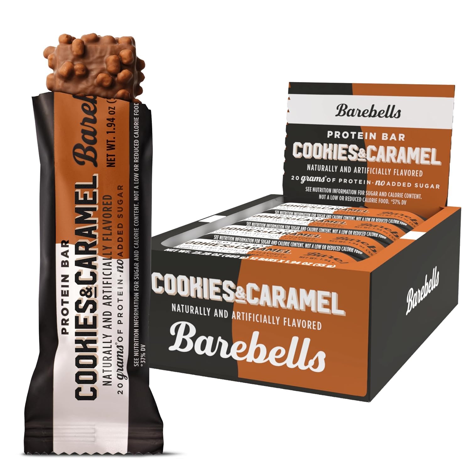 Barebells Protein Bars Cookies & Caramel 1.94 oz 12 ct