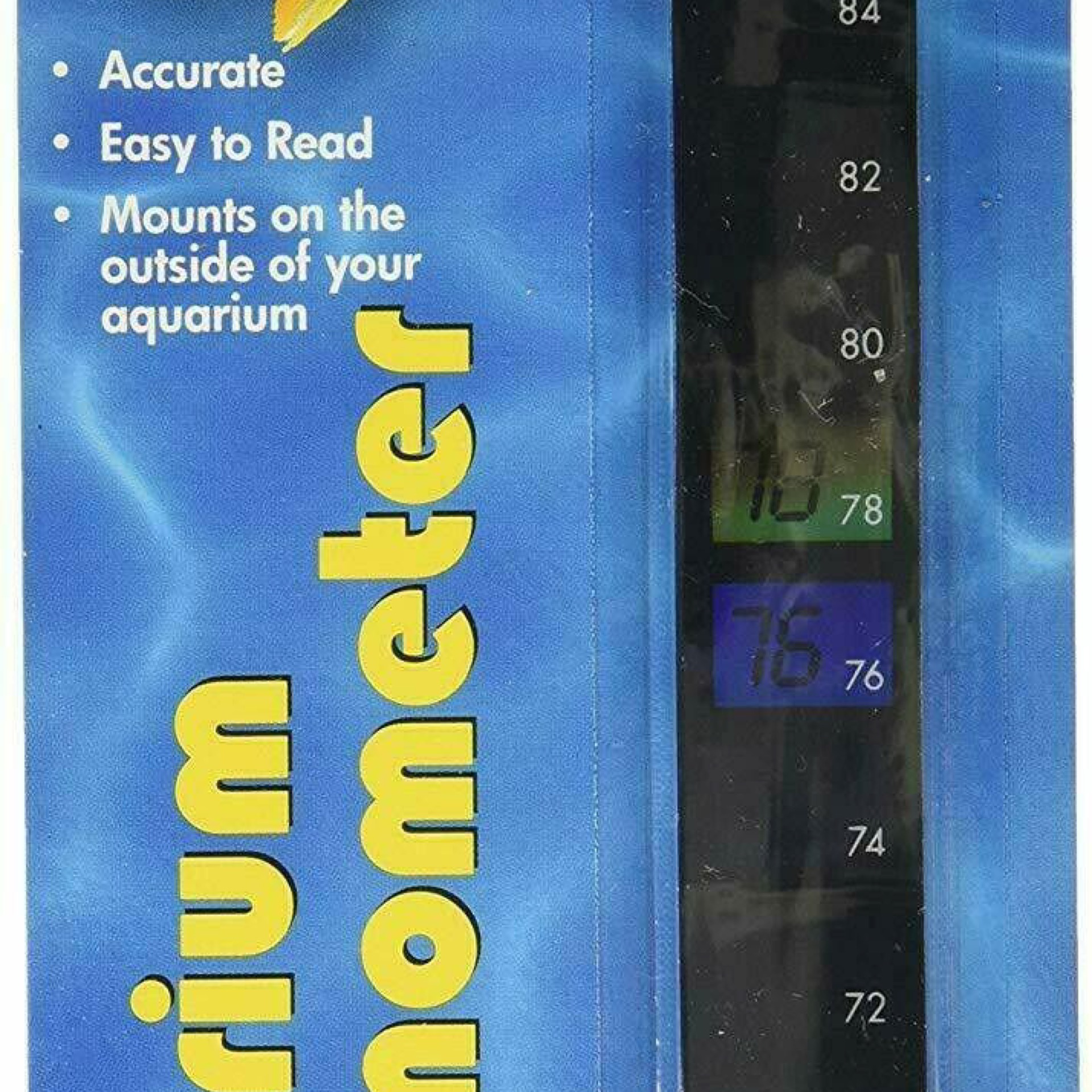 LCR Hallcrest Liquid Crystal Aquarium Thermometer Vertical