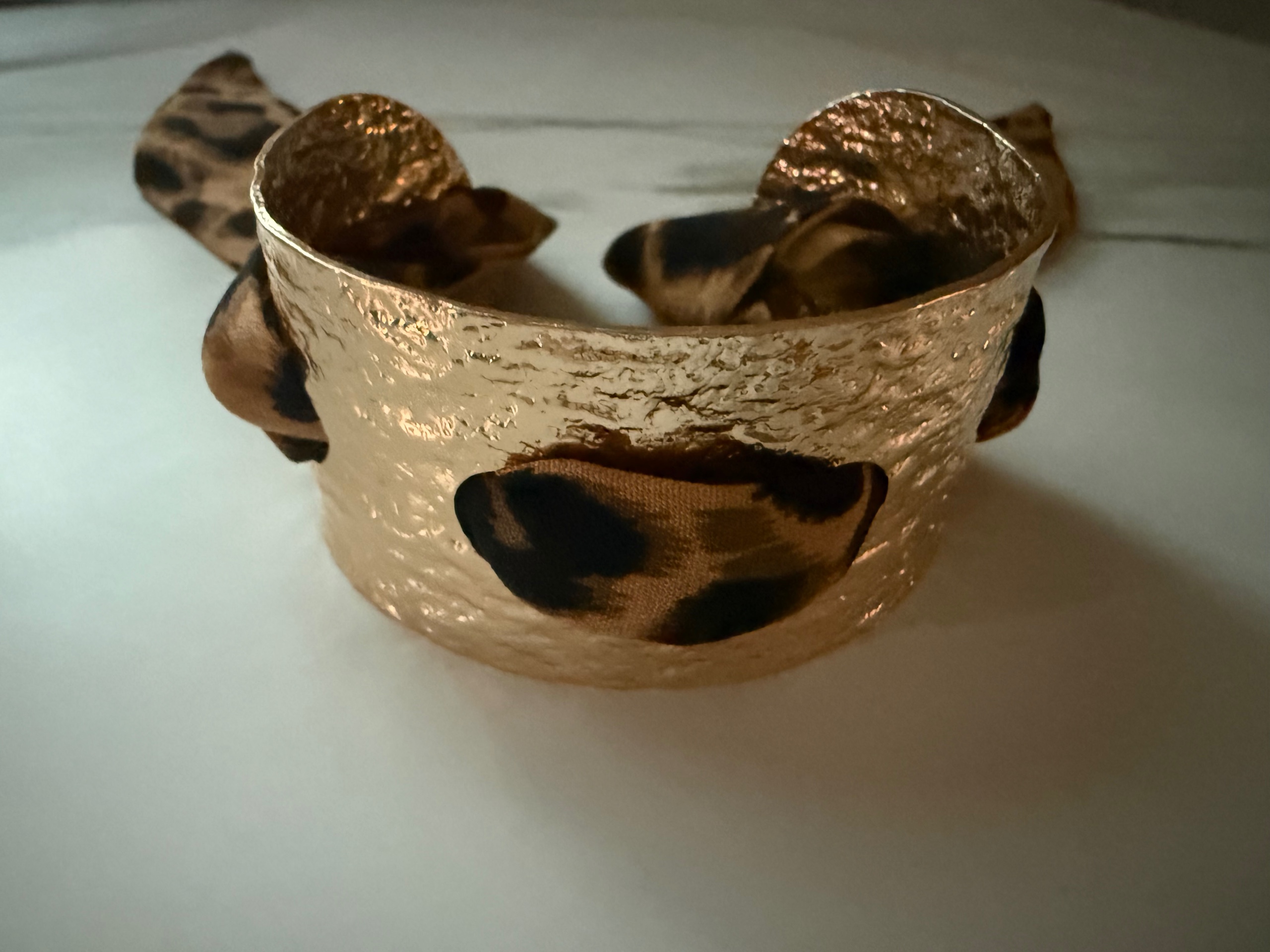 Leopard Scarf Cuff Bracelet