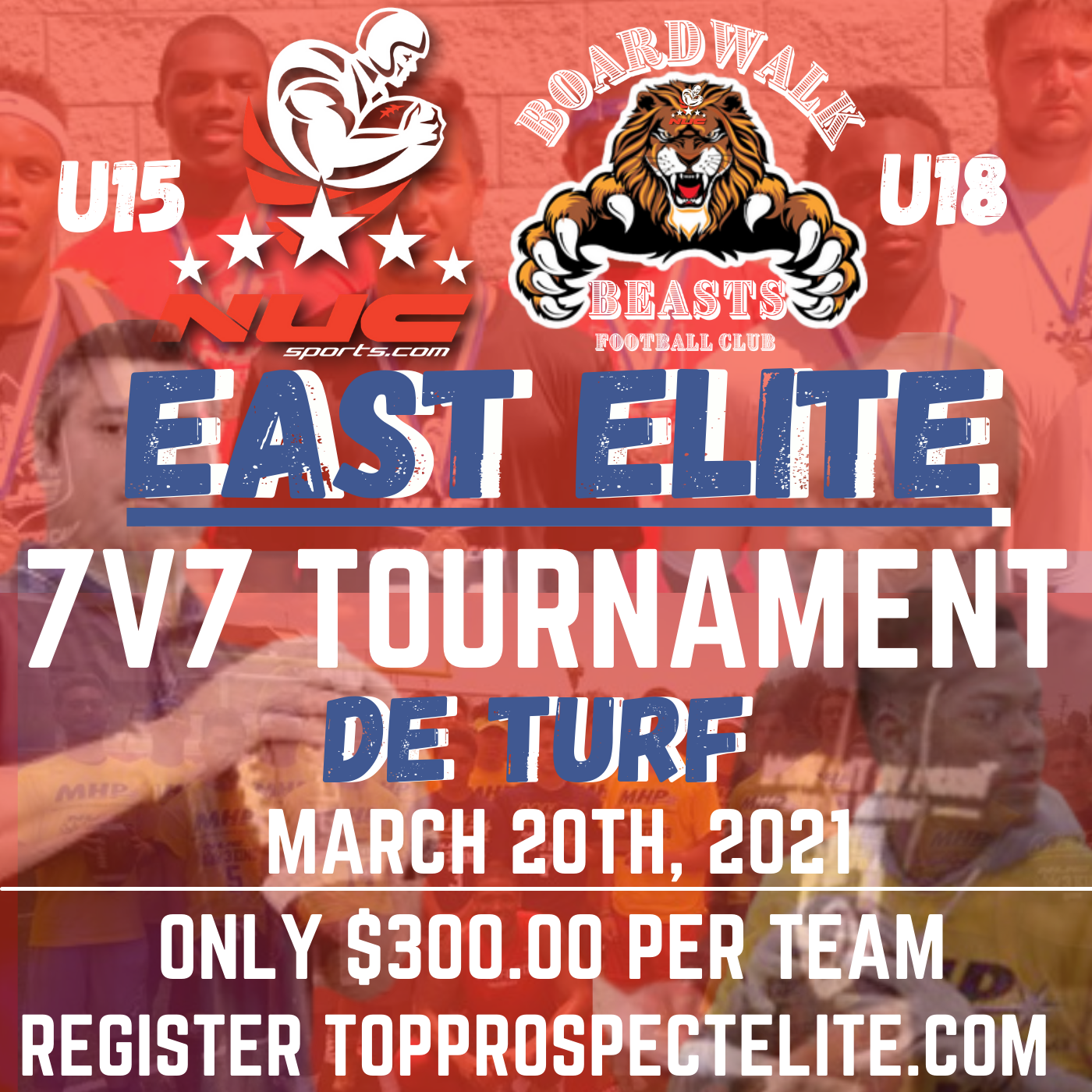 East Elite 7v7 Tournament for U15 and U18