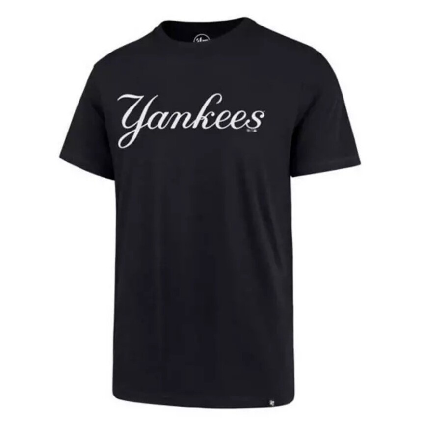 New York Yankees Black '47Brand Wordmark Shirt