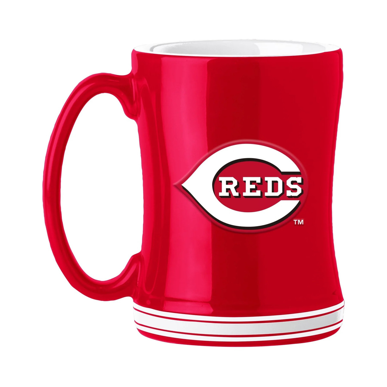 Cincinnati Reds Sculpted Coffee Mug 14oz