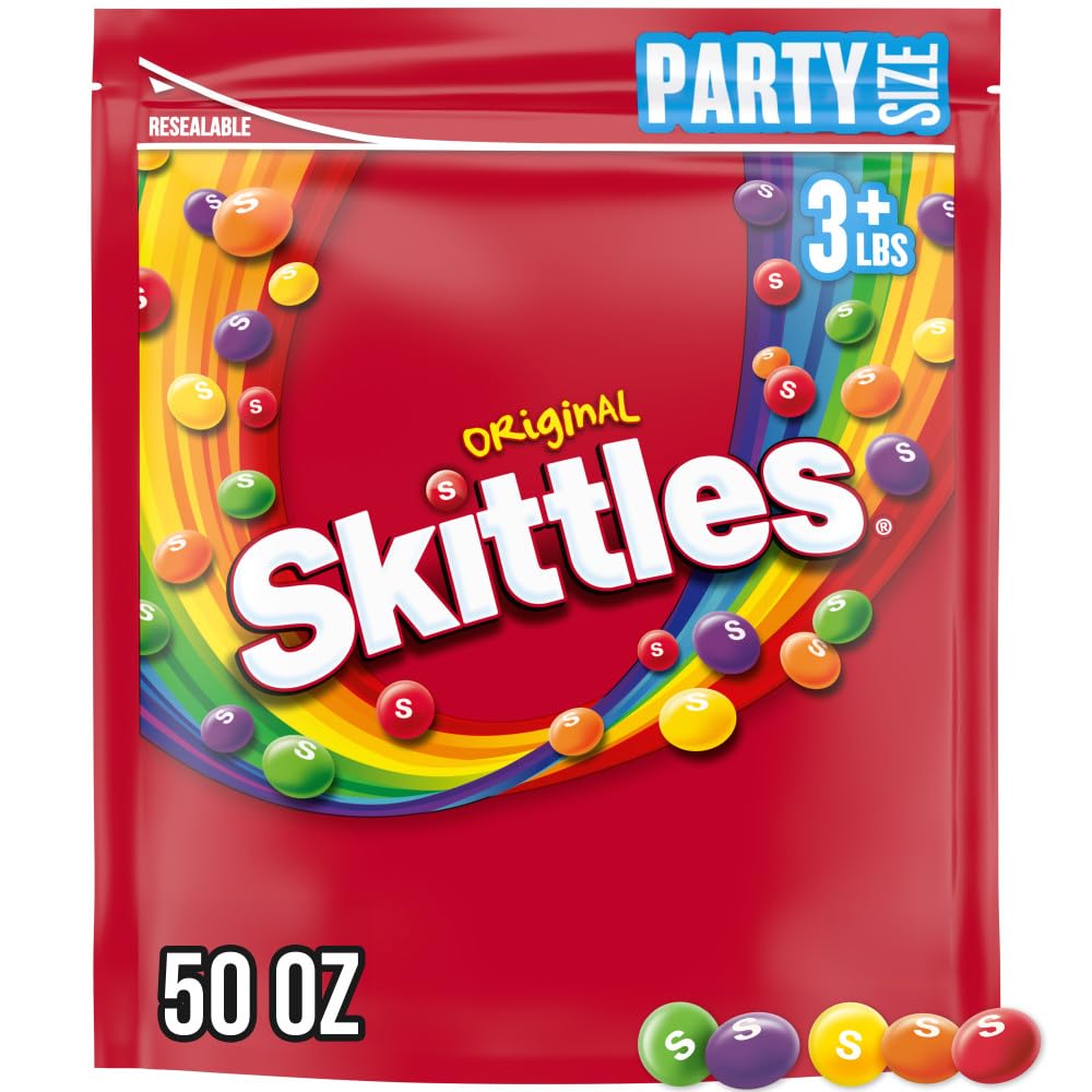 Skittles Original Fruit Bite Size Candy Bulk 3.12 lb Bag