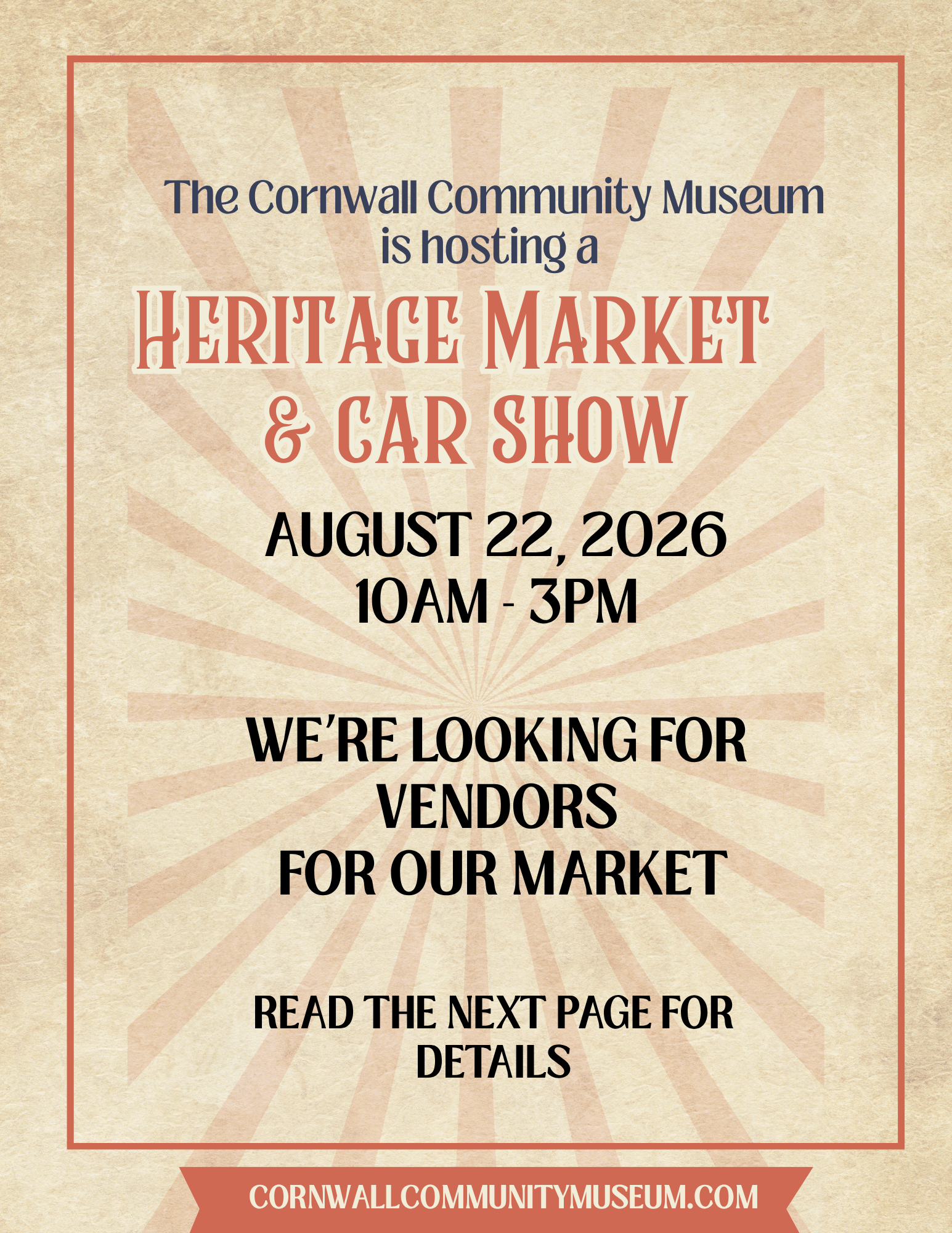 Vendor Registration - Heritage Market