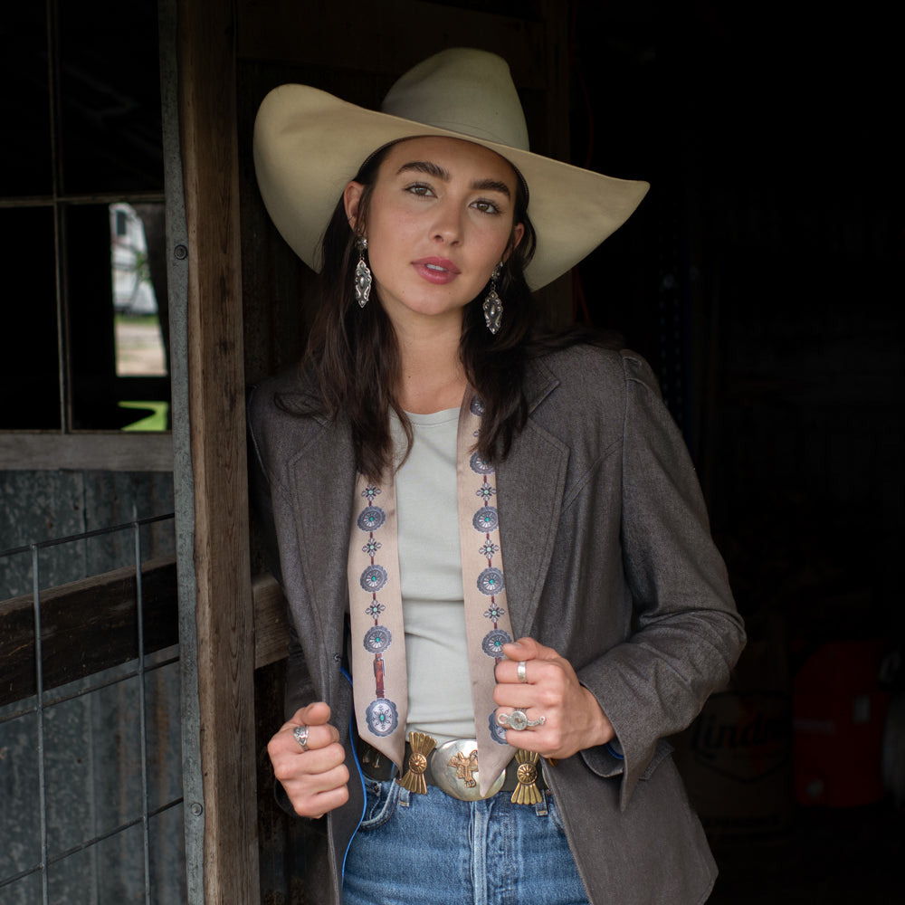 Fringe Scarves - Twilly - Flagstaff - Antique Tan