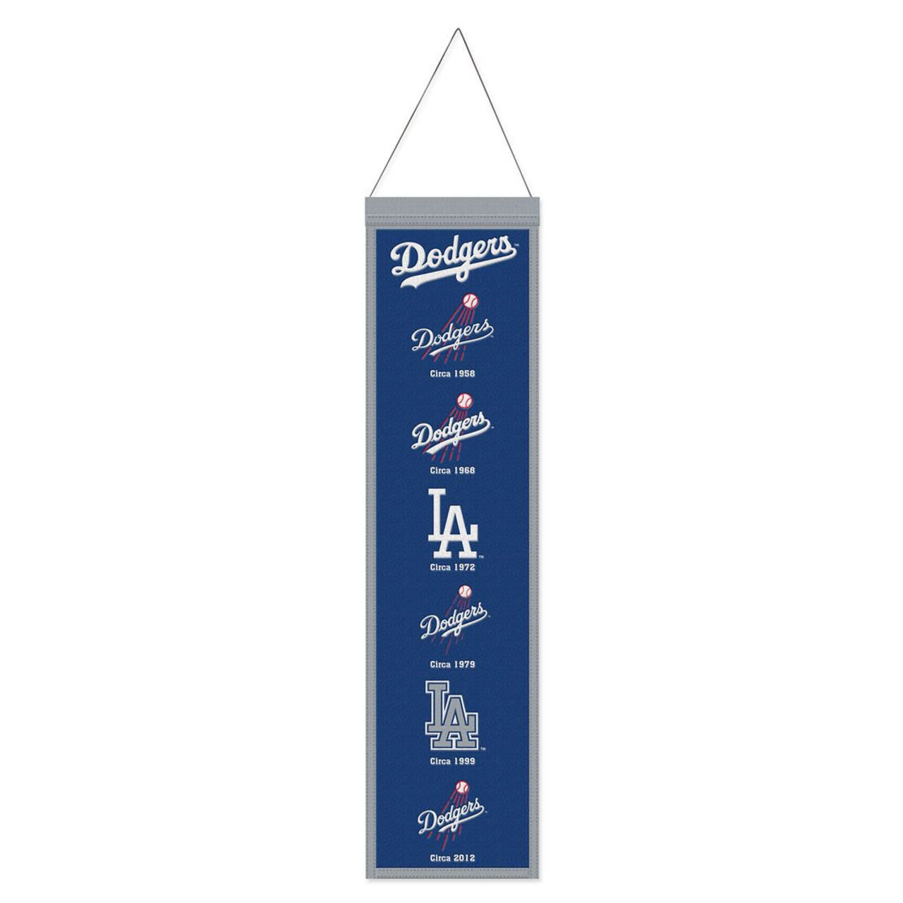Los Angeles Dodgers Wool Evolution Banner 8x32"