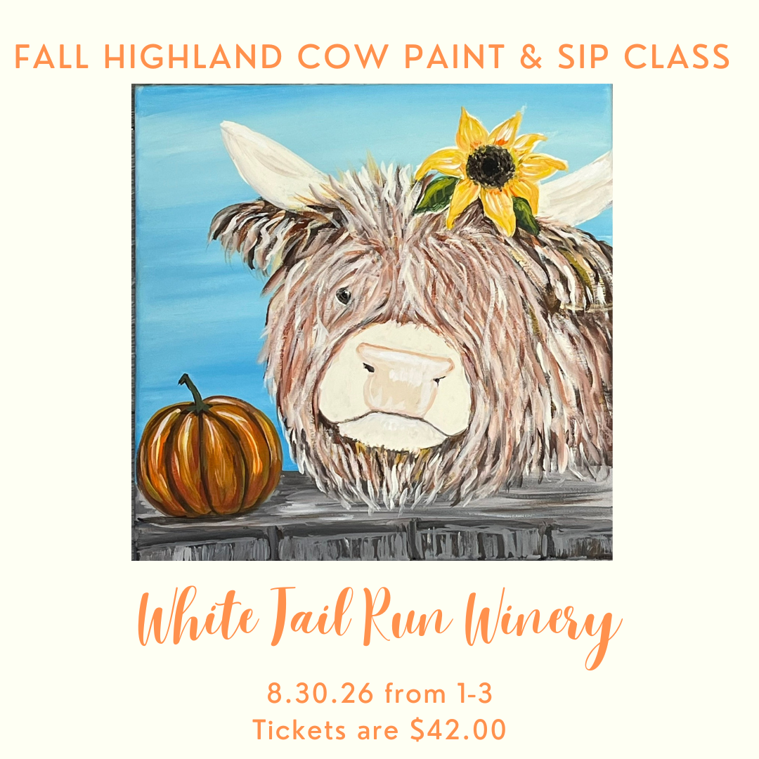 Fall Highland Cow Paint 8.30.26