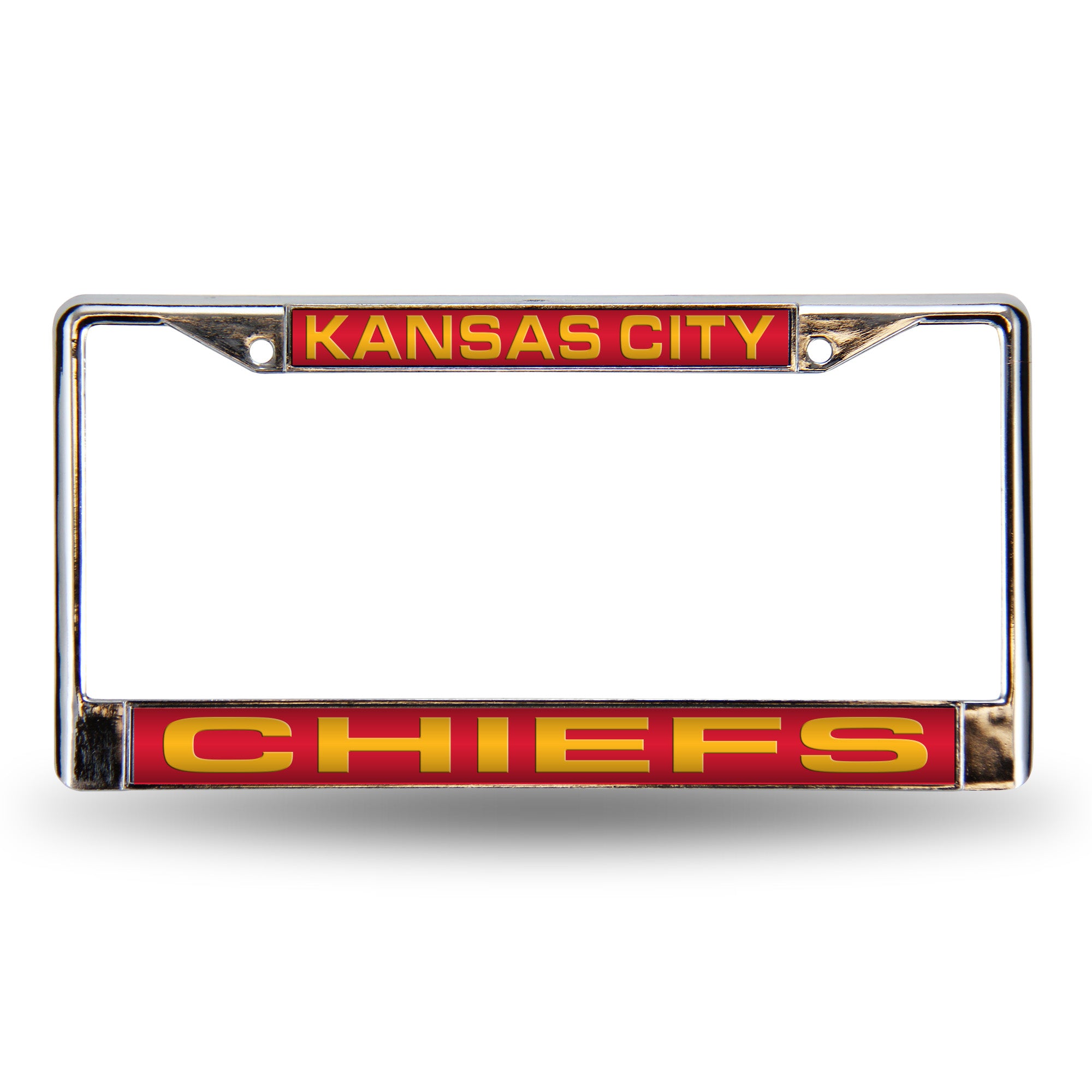 Kansas City Chiefs Laser Chrome License Plate Frame