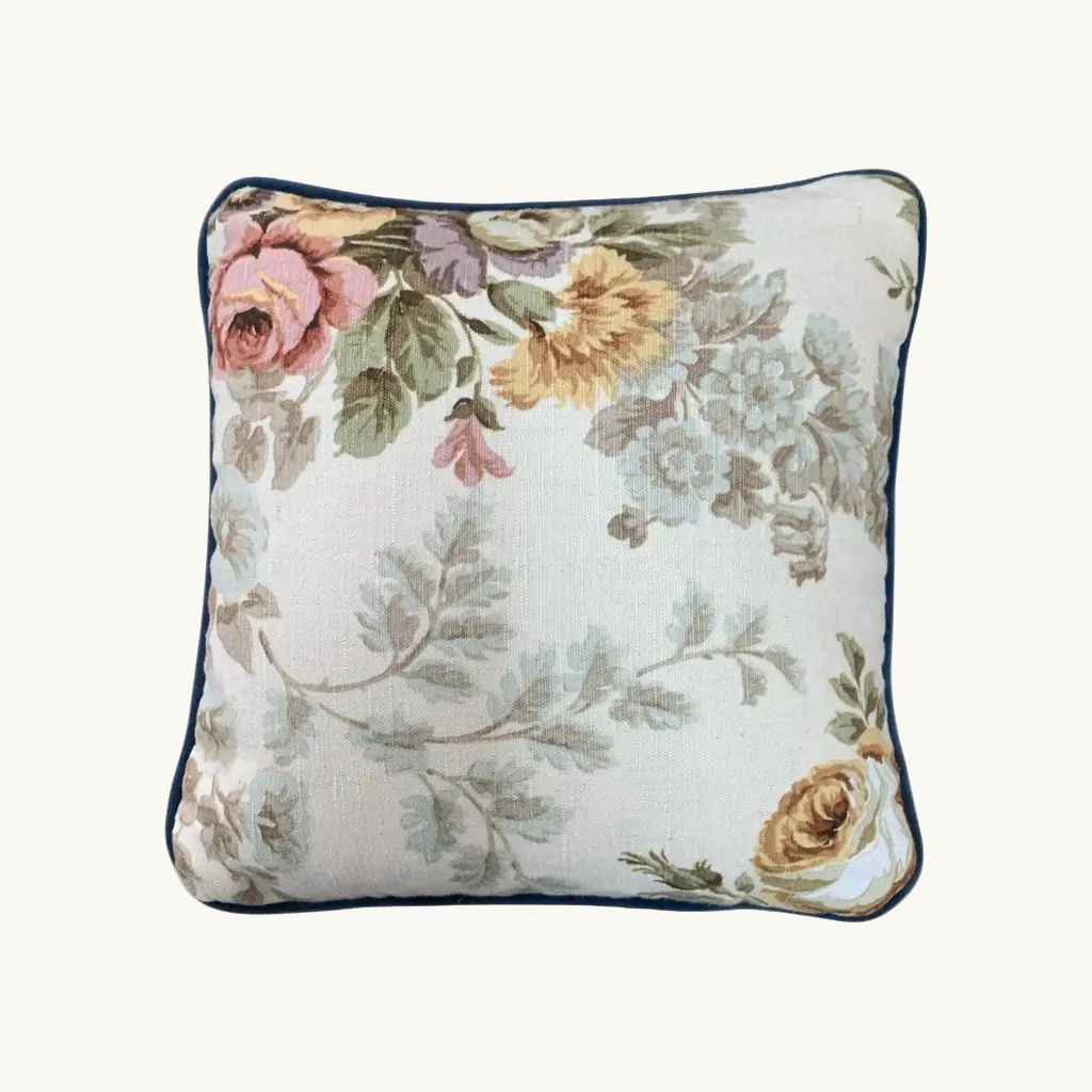 Vintage Sanderson Malwood Floral Cushion - Small