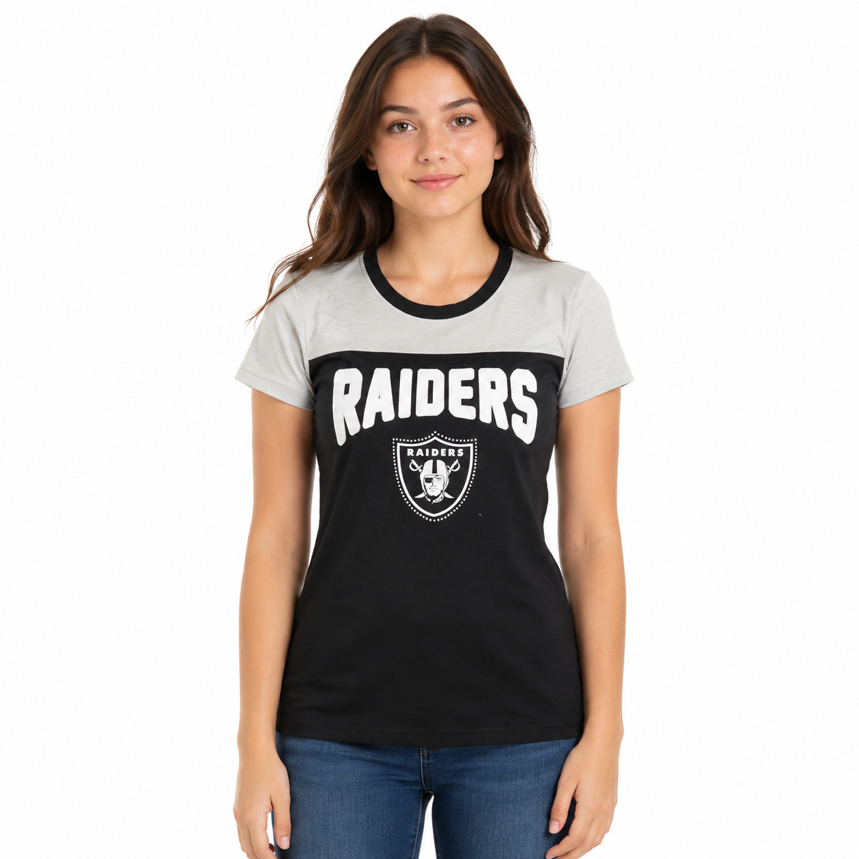Las Vegas Raiders Ladies g-III Rhinestone Shirt
