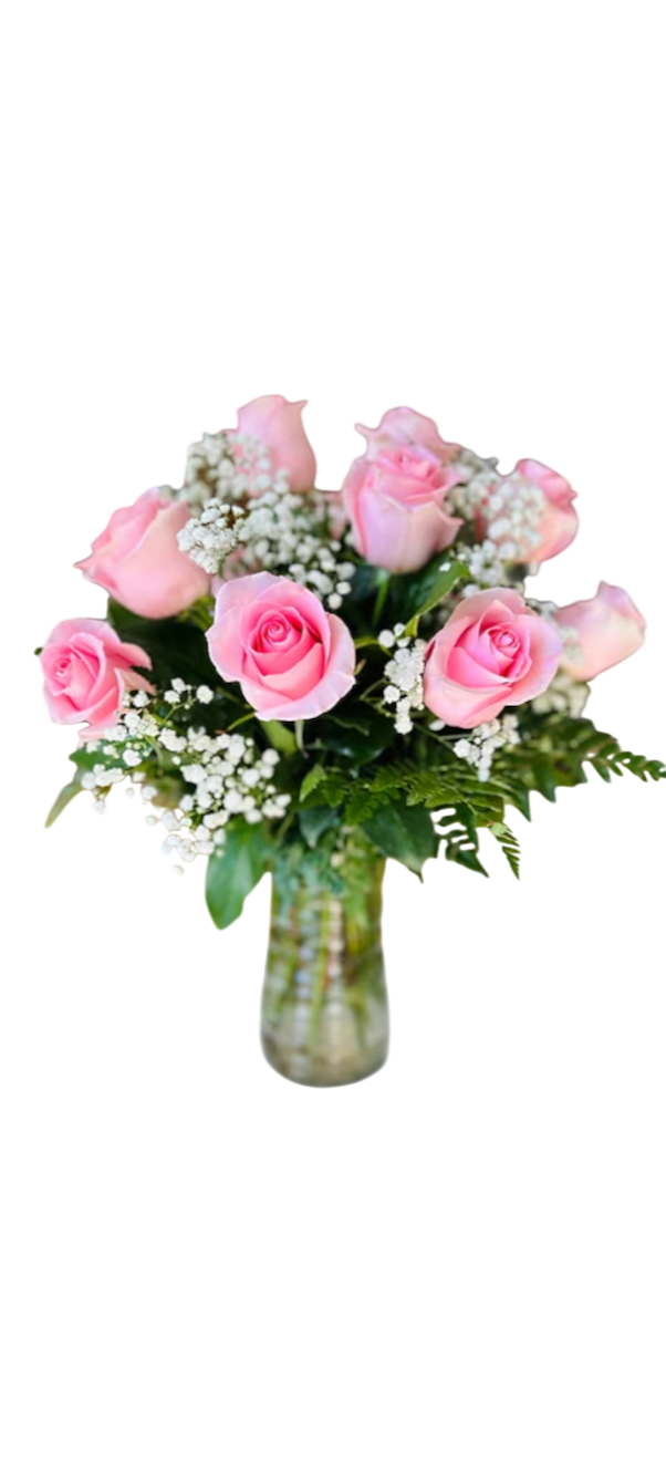 Valentine | Sweetheart Colored Roses - 1 Dozen Colored Roses Vased