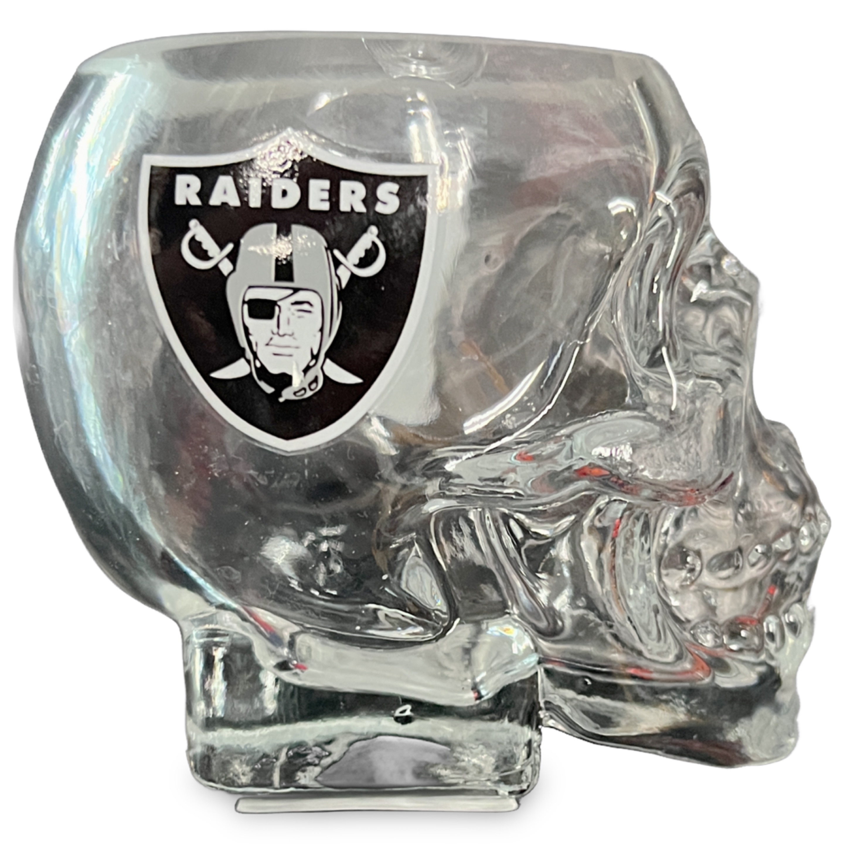 Las Vegas Raiders Skull Shaped Shot Glass