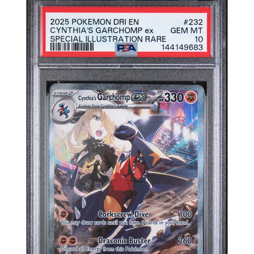 Psa 10 Cynthias Garchomp SIR Graded Card