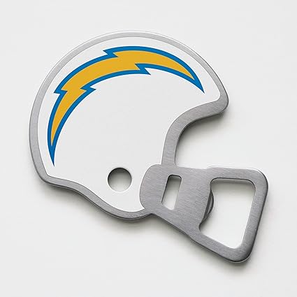 Los Angeles Chargers Magnetic Stainless Steel Helmet Bottle Opener