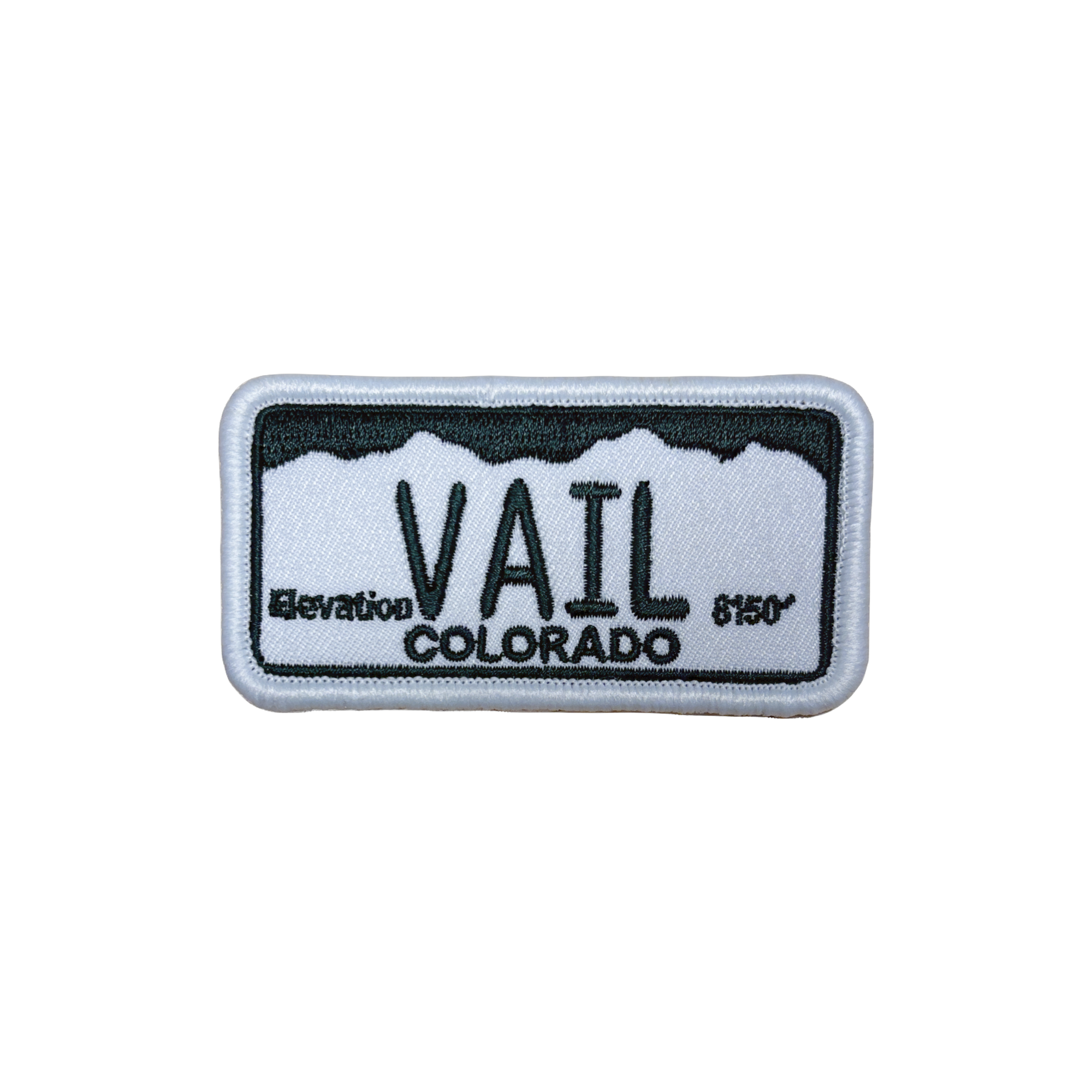 Vail License Plate Patch Velcro