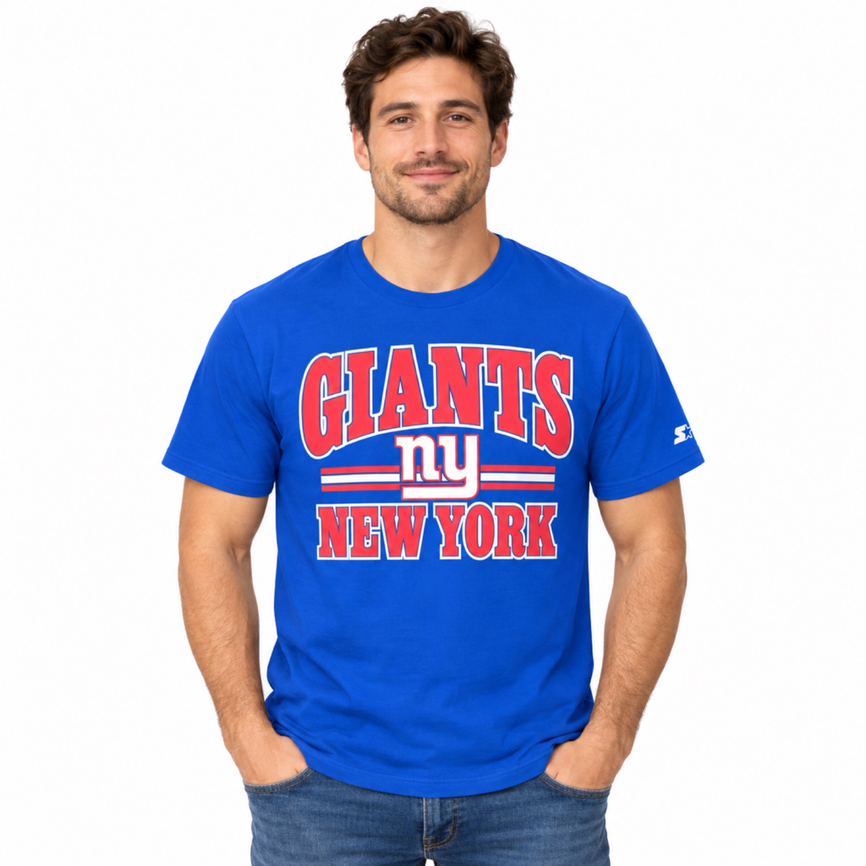 New York Giants Royal Starter Endzone Shirt — view 1