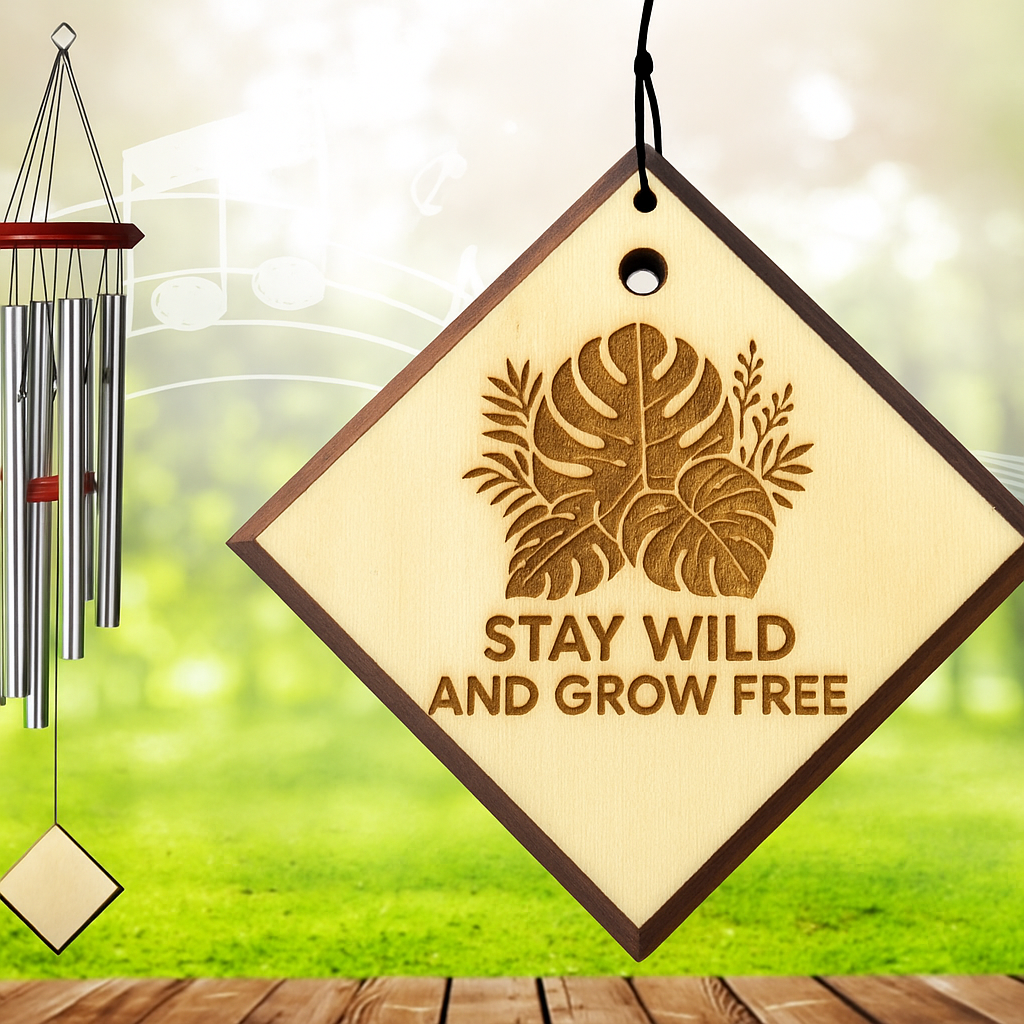 Stay Wild And Grow Free - Outdoor Lover's Wind Chime personalized wind chime