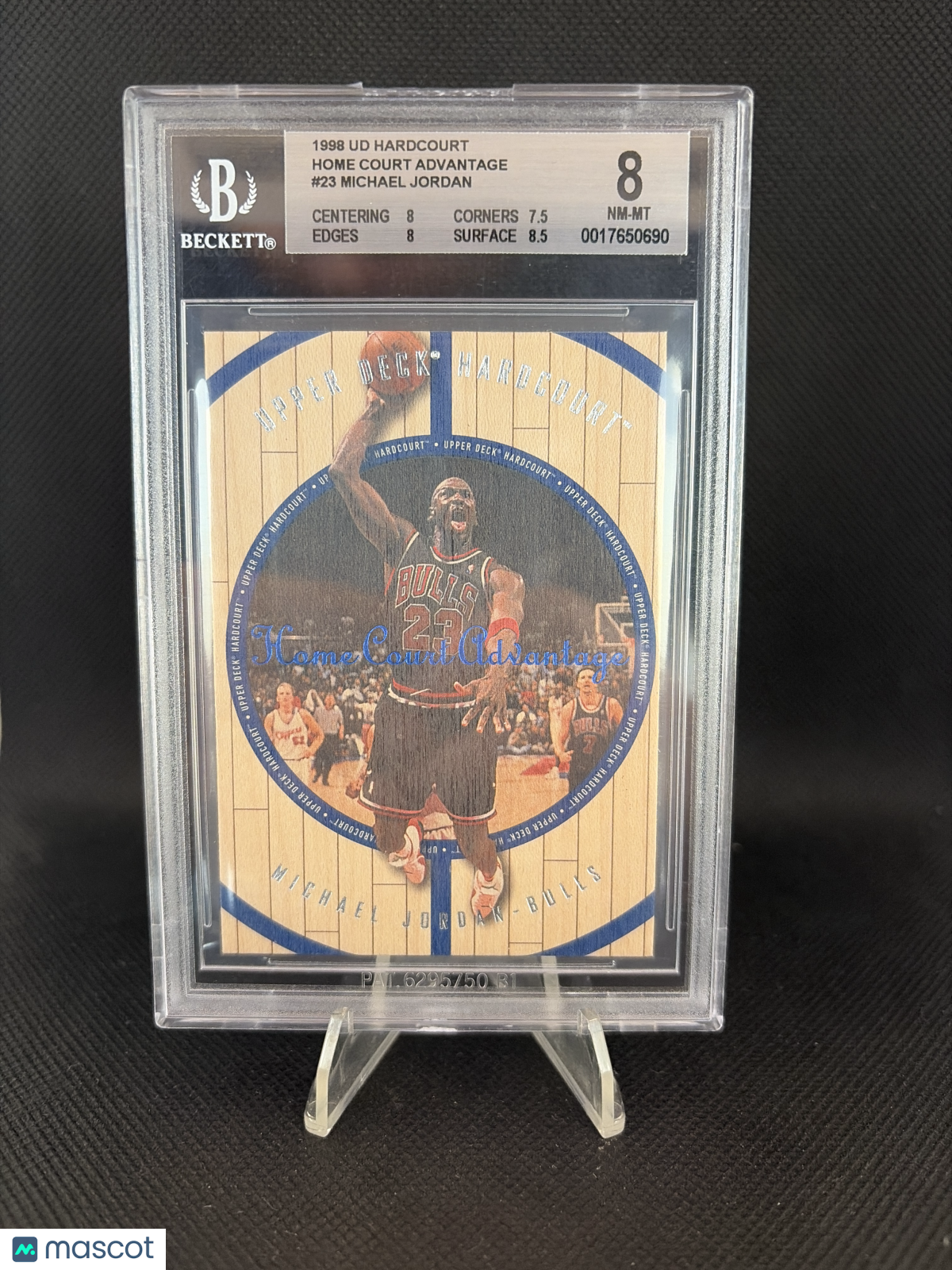 1998 Upper Deck Hardcourt Home Court Advantage Michael Jordan BGS 8