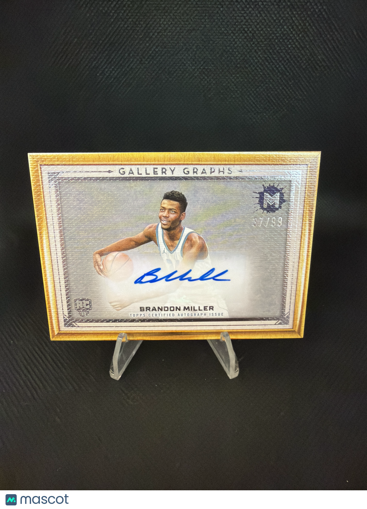2024 Topps Motif Gallery Graphs Brandon Miller RC Autograph /99